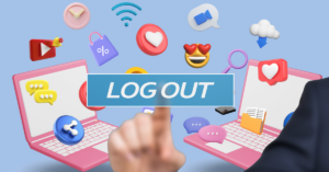 logging out of social media to protect your data