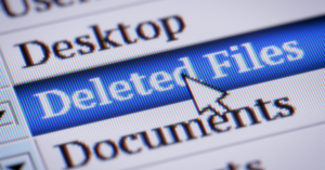 delete button on a computer