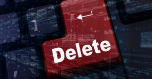 deleting data to prevent it from being stolen