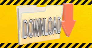 caution downloading pirated files