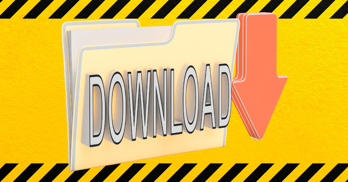 caution downloading pirated files